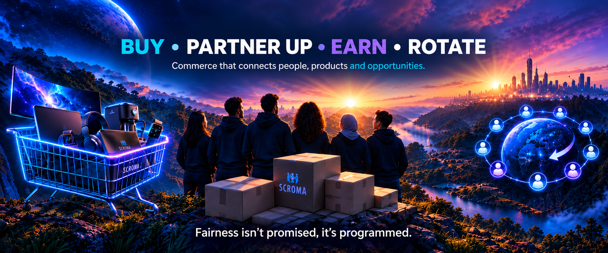 Buy. Sell. Rotate. Scroma Commerce